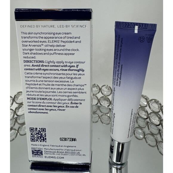 ELEMIS Peptide4 Eye Recovery Cream Reviving Eye Cream .5 Oz 15mL New in Box NIB - Picture 2 of 2